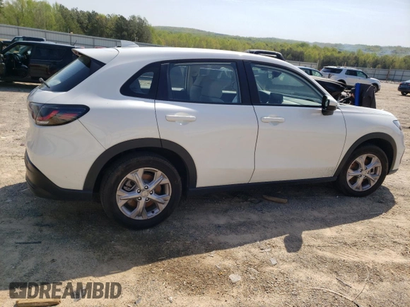 2023 Honda HR-V LX with VIN 3CZRZ2H35PM720497, listed as a Copart auction lot 52847155 with 22,159 mi miles and Salvage title. Bid and sale history available at DreamBid. Image 3.