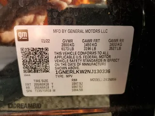 2022 Chevrolet Traverse LS with VIN 1GNERLKW2NJ130336, listed as a Copart auction lot 69991994 with 51,202 mi miles and Salvage Title. Bid and sale history available at carsss.com. Image 13.