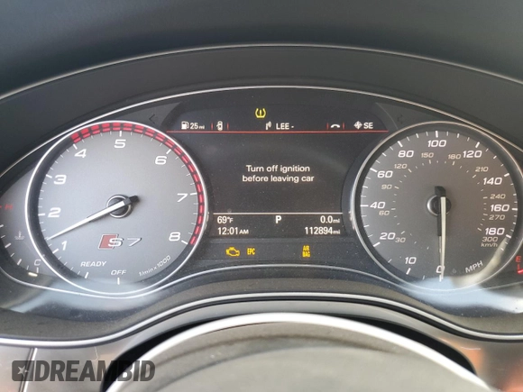 2016 Audi S7 with VIN WAUW2AFC5GN105817, listed as a Copart auction lot 76579934 with 112,894 mi miles and Clean Title. Bid and sale history available at carsss.com. Image 9.