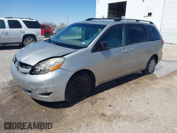 2007 Toyota Sienna CE with VIN 5TDZK23C57S076968, listed as a IAAI auction lot 41793904 with 219,373 mi miles. Bid and sale history available at carsss.com. Image 2.