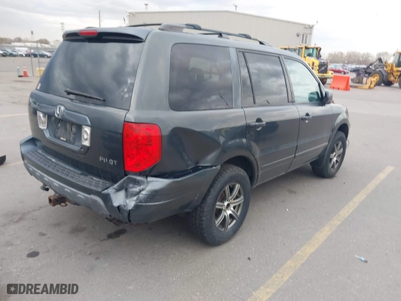 2004 Honda Pilot EX with VIN 2HKYF18644H516791, listed as a IAAI auction lot 41876348 with 291,358 mi miles. Bid and sale history available at carsss.com. Image 4.