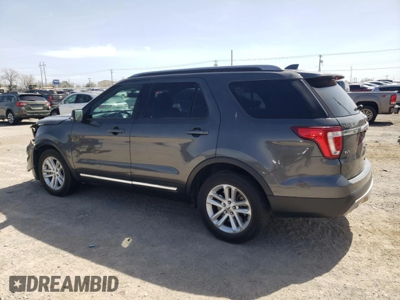 2017 Ford Explorer XLT with VIN 1FM5K7D83HGE38311, listed as a Copart auction lot 49620475 with Not Provided miles and Salvage Title. Bid and sale history available at carsss.com. Image 2.