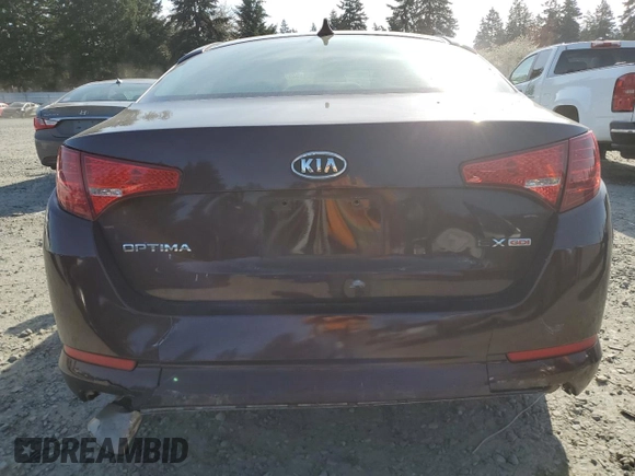 2012 Kia Optima EX with VIN 5XXGN4A77CG083612, listed as a Copart auction lot 52827145 with 143,790 mi miles and Salvage Title. Bid and sale history available at carsss.com. Image 6.