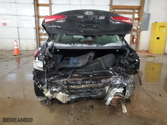2017 Kia Forte LX with VIN 3KPFK4A79HE110703, listed as a Copart auction lot 45285425 with 55,517 mi miles and Salvage Title. Bid and sale history available at carsss.com. Image 6.