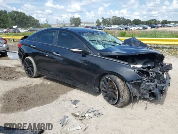 2012 Hyundai Sonata Limited with VIN 5NPEC4AB9CH487419, listed as a Copart auction lot 65476983 with Not Provided miles and Salvage Title. Bid and sale history available at DreamBid. Image 4.