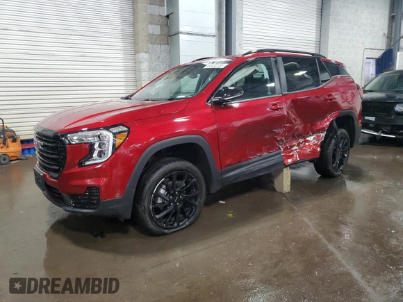 2024 GMC Terrain SLE with VIN 3GKALTEG0RL255982, listed as a Copart auction lot 44430155 with 7,214 mi miles and Salvage Title. Bid and sale history available at DreamBid. Image 1.