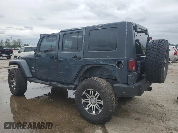 2007 Jeep Wrangler Unlimited Sahara with VIN 1J4GB59177L226122, listed as a Copart auction lot 55529575 with 208,811 mi miles and Salvage title. Bid and sale history available at DreamBid. Image 2.