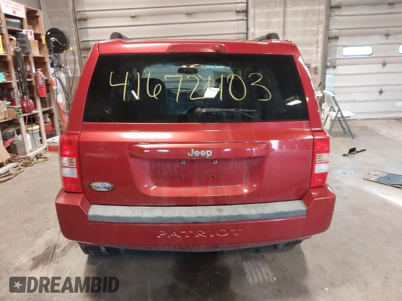 2007 Jeep Patriot Sport with VIN 1J8FT28W67D272456, listed as a IAAI auction lot 41672403 with 132,762 mi miles and . Bid and sale history available at DreamBid. Image 16.
