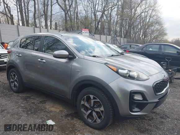 2020 Kia Sportage LX with VIN KNDPMCAC6L7630193, listed as a IAAI auction lot 42073485 with 48,743 mi miles. Bid and sale history available at carsss.com. Image 1.