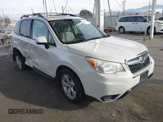 2015 Subaru Forester Premium with VIN JF2SJAFCXFH489984, listed as a IAAI auction lot 41082317 with 146,244 mi miles and . Bid and sale history available at DreamBid. Image 1.
