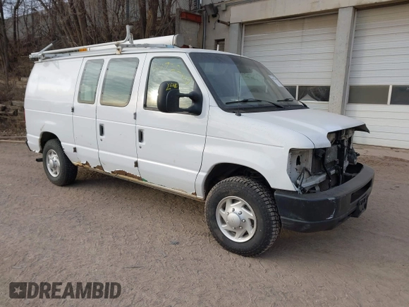 2013 Ford Econoline Cargo Commercial with VIN 1FTNE2EL6DDB01466, listed as a IAAI auction lot 41172240 with 173,124 mi miles and . Bid and sale history available at DreamBid. Image 1.