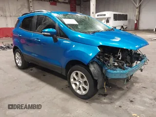 2020 Ford EcoSport SE with VIN MAJ6S3GL3LC338524, listed as a IAAI auction lot 41692841 with 101,416 mi miles and . Bid and sale history available at DreamBid. Image 1.