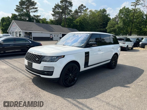 2018 Land Rover Range Rover z VIN SALGS5RE9JA394381, wystawiony jako Copart lot #60938815 z przebiegiem 104 207 mil mil oraz Czysty tytuł • Clean title. Historia ofert i sprzedaży dostępna na DreamBid. Obrazek 2.