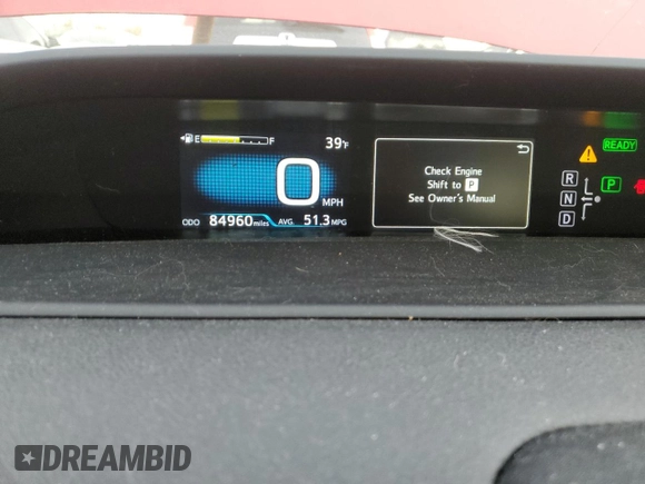 2017 Toyota Prius Two with VIN JTDKARFU5H3049838, listed as a Copart auction lot 81949184 with 84,960 mi miles and Salvage Title. Bid and sale history available at carsss.com. Image 9.