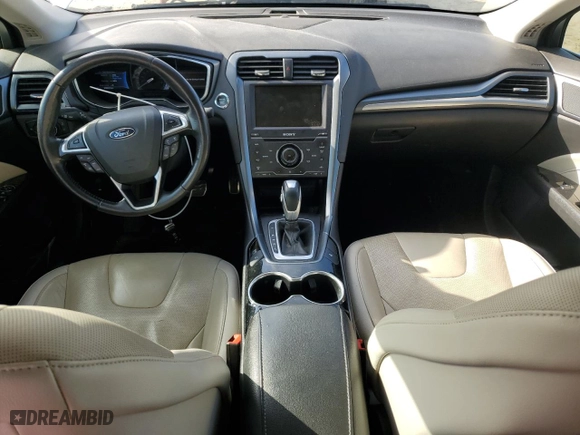 2015 Ford Fusion Titanium Hybrid with VIN 3FA6P0RU7FR255884, listed as a Copart auction lot 44322415 with 93,923 mi miles and Salvage Title. Bid and sale history available at carsss.com. Image 8.