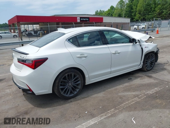 2019 Acura ILX Premium with VIN 19UDE2F82KA005159, listed as a IAAI auction lot 42406355 with 80,126 mi miles and . Bid and sale history available at DreamBid. Image 4.
