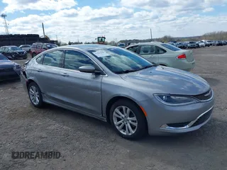 2016 Chrysler 200 Limited with VIN 1C3CCCAB9GN149515, listed as a IAAI auction lot 41987600 with 54,747 mi miles. Bid and sale history available at carsss.com. Image 1.