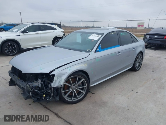 2015 Audi S4 Premium Plus with VIN WAUBGAFL9FA045093, listed as a IAAI auction lot 41428941 with 82,597 mi miles. Bid and sale history available at carsss.com. Image 17.