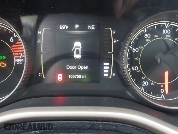 2016 Jeep Cherokee Latitude with VIN 1C4PJMCB6GW301105, listed as a IAAI auction lot 42045795 with 105,758 mi miles and . Bid and sale history available at carsss.com. Image 15.