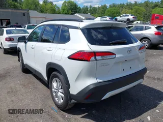 2024 Toyota Corolla Cross LE with VIN 7MUBAABG7RV089653, listed as a IAAI auction lot 42341779 with 4,392 mi miles and . Bid and sale history available at DreamBid. Image 3.