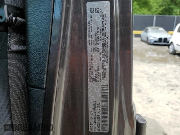 2021 Jeep Wrangler Unlimited Sahara с VIN 1C4HJXEN2MW645748, выставлен на аукционе Copart как лот 56001495 с пробегом 88 737 миль миль и Списание • Salvage title. История ставок и продаж доступна на DreamBid. Изображение 12.