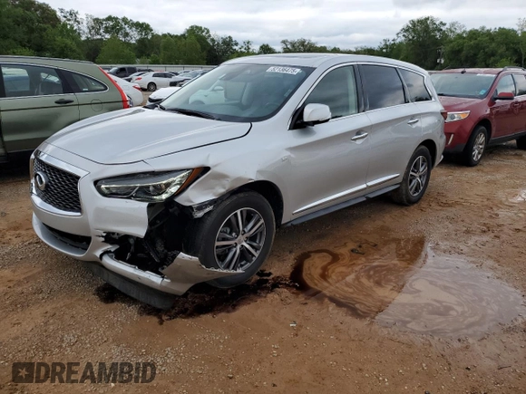 2020 Infiniti QX60 Luxe с VIN 5N1DL0MN7LC521312, выставлен на аукционе Copart как лот 52136475 с пробегом 81 596 миль миль и Списание • Salvage title. История ставок и продаж доступна на DreamBid. Изображение 1.