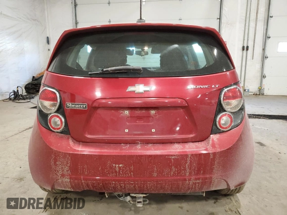 2016 Chevrolet Sonic LT with VIN 1G1JC6SG0G4177586, listed as a Copart auction lot 48156205 with 222,063 mi miles and Salvage Title. Bid and sale history available at carsss.com. Image 6.