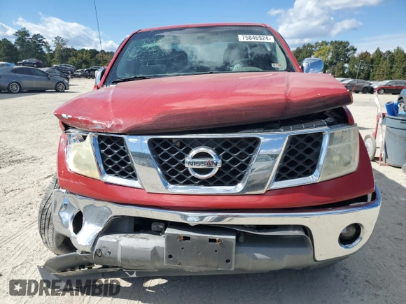 2006 Nissan Frontier SE with VIN 1N6AD07U46C462924, listed as a Copart auction lot 75846924 with 207,768 mi miles and Salvage title. Bid and sale history available at DreamBid. Image 5.