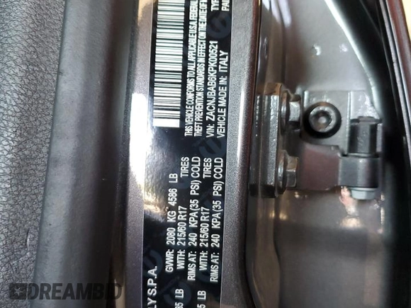 2019 Jeep Renegade Upland z VIN ZACNJBAB6KPK00521, wystawiony jako Copart lot #54684065 z przebiegiem 75 095 mil mil oraz Szkoda całkowita • Salvage title. Historia ofert i sprzedaży dostępna na DreamBid. Obrazek 13.