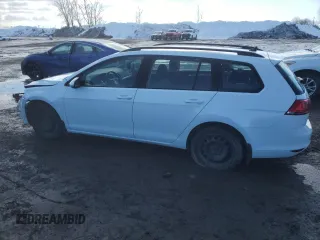 2017 Volkswagen Golf SportWagen S with VIN 3VW017AU9HM528133, listed as a Copart auction lot 46409895 with 134,744 mi miles and Salvage Title. Bid and sale history available at carsss.com. Image 2.