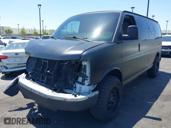 2013 Chevrolet Express Passenger 1LT with VIN 1GAZGYFG0D1193863, listed as a IAAI auction lot 42157138 with 125,958 mi miles and . Bid and sale history available at DreamBid. Image 19.