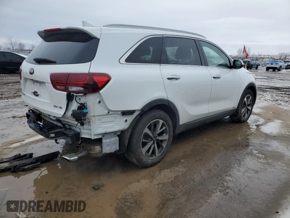 2019 Kia Sorento EX with VIN 5XYPHDA58KG588090, listed as a Copart auction lot 45567145 with 141,292 mi miles and Clean Title. Bid and sale history available at DreamBid. Image 3.