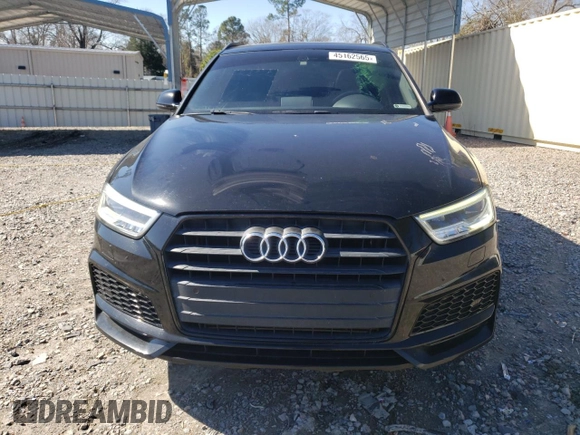 2018 Audi Q3 Premium Plus with VIN WA1HCCFSXJR030201, listed as a Copart auction lot 45162565 with 89,933 mi miles and Salvage title. Bid and sale history available at DreamBid. Image 5.