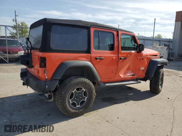 2019 Jeep Wrangler Unlimited Sport S with VIN 1C4HJXDGXKW557241, listed as a Copart auction lot 52485164 with 59,798 mi miles and Salvage title. Bid and sale history available at DreamBid. Image 3.