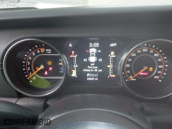 2020 Jeep Gladiator Overland z VIN 1C6HJTFG0LL160699, wystawiony jako IAAI lot #42326325 z przebiegiem 65 639 mil mil oraz . Historia ofert i sprzedaży dostępna na DreamBid. Obrazek 7.