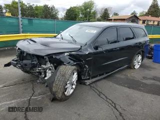 2021 Dodge Durango R/T with VIN 1C4SDJCT1MC662845, listed as a Copart auction lot 58666115 with 91,661 mi miles and Salvage title. Bid and sale history available at DreamBid. Image 1.