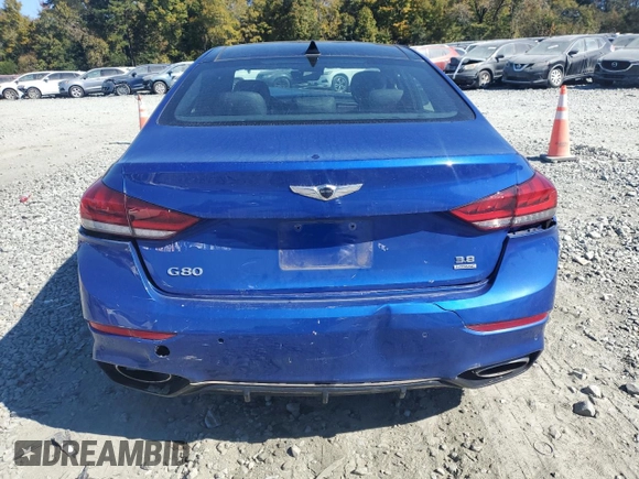 2020 Genesis G80 3.8L with VIN KMTFN4JE4LU329537, listed as a Copart auction lot 76778194 with 30,346 mi miles and Salvage Title. Bid and sale history available at carsss.com. Image 6.