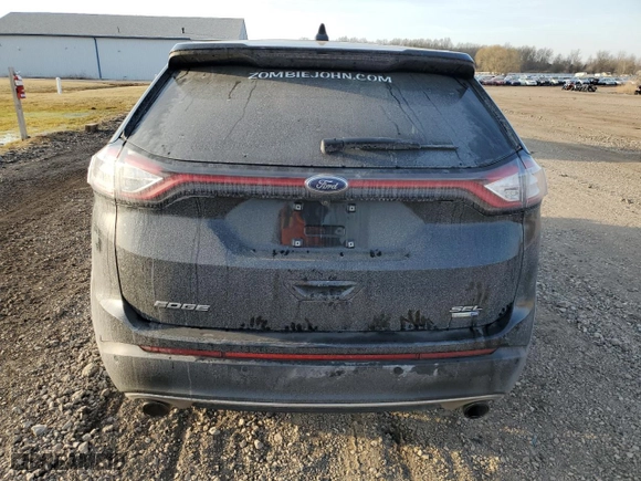 2017 Ford Edge SEL with VIN 2FMPK4J93HBB45648, listed as a Copart auction lot 49222535 with 123,270 mi miles and Salvage Title. Bid and sale history available at carsss.com. Image 6.