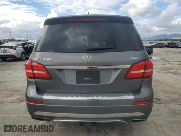 2018 Mercedes-Benz GLS 450 with VIN 4JGDF6EE0JB173171, listed as a Copart auction lot 42110844 with 80,119 mi miles and . Bid and sale history available at DreamBid. Image 6.