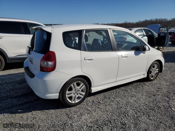 2007 Honda Fit Sport with VIN JHMGD38697S051734, listed as a Copart auction lot 49152495 with 88,209 mi miles and Salvage Title. Bid and sale history available at carsss.com. Image 3.