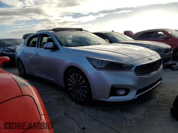 2018 Kia Cadenza Premium with VIN KNALC4J19J5124742, listed as a Copart auction lot 75203524 with Not Provided miles and Non Repairable. Bid and sale history available at DreamBid. Image 4.