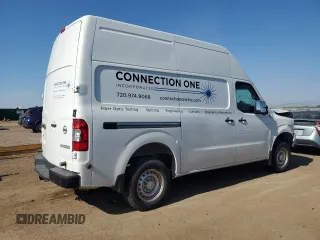 2021 Nissan NV S with VIN 1N6AF0LY2MN801216, listed as a Copart auction lot 62350985 with 61,591 mi miles and Salvage title. Bid and sale history available at DreamBid. Image 3.