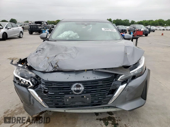 2024 Nissan Sentra S with VIN 3N1AB8BV5RY278923, listed as a Copart auction lot 58967085 with 74,105 mi miles and Salvage title. Bid and sale history available at DreamBid. Image 5.