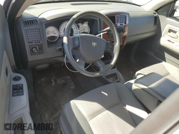2005 Dodge Dakota SLT with VIN 1D7HW42NX5S305055, listed as a Copart auction lot 47121355 with 161,521 mi miles and Salvage Title. Bid and sale history available at DreamBid. Image 8.