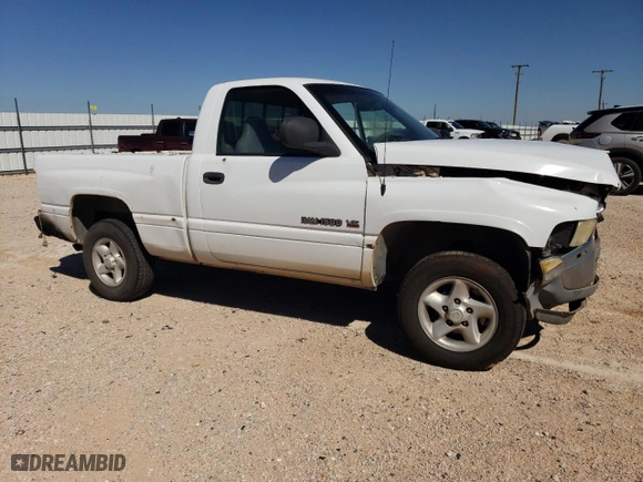2000 Dodge Ram 1500 Work Special with VIN 1B7HC16X3YS564746, listed as a Copart auction lot 67871674 with 0 mi miles and Salvage Title. Bid and sale history available at carsss.com. Image 4.