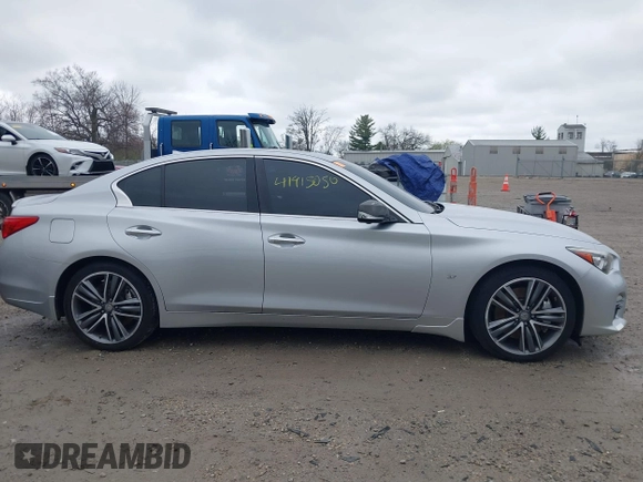 2014 Infiniti Q50 Sport with VIN JN1BV7AR2EM706535, listed as a IAAI auction lot 41919050 with 129,739 mi miles and . Bid and sale history available at DreamBid. Image 14.