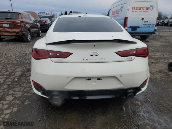 2019 Infiniti Q60 RED SPORT 400 with VIN JN1FV7ELXKM440166, listed as a Copart auction lot 87419084 with 23612 miles and Salvage Title. Bid and sale history available at carsss.com. Image 6.
