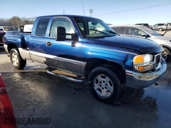 1999 GMC New Sierra 1500 SLE with VIN 2GTEK19T1X1536277, listed as a Copart auction lot 84167864 with 276,970 mi miles and Salvage Title. Bid and sale history available at carsss.com. Image 4.