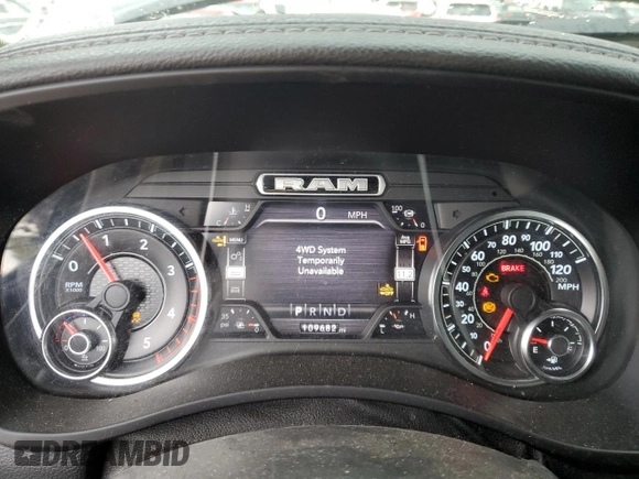 2019 Ram 3500 Laramie with VIN 3C63R3ML7KG676573, listed as a Copart auction lot 73013634 with 109,682 mi miles and Salvage Title. Bid and sale history available at carsss.com. Image 9.