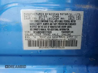 2024 Nissan Sentra SV with VIN 3N1AB8CV9RY270628, listed as a Copart auction lot 54660855 with 23,209 mi miles and Salvage Title. Bid and sale history available at DreamBid. Image 13.
